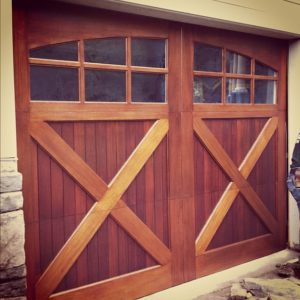 basic wood garage door