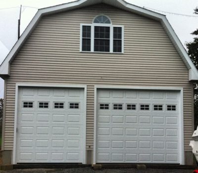 Popular style of residential garage door -- Sectional door